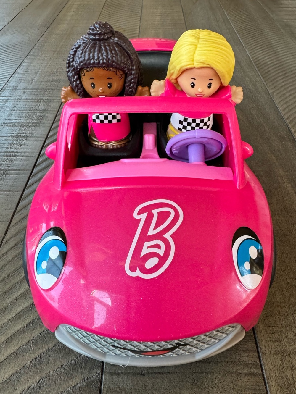 Fisher-Price Little People Barbie Push-Along Convertible Toy Car